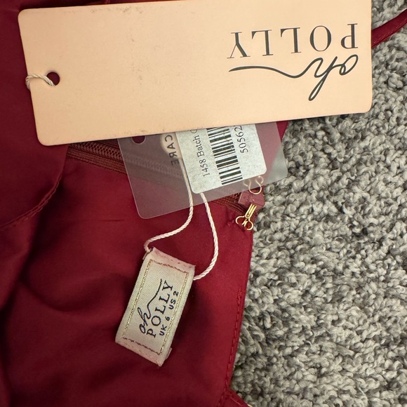 Oh Polly Dark Red Dress - Picture 6 of 6